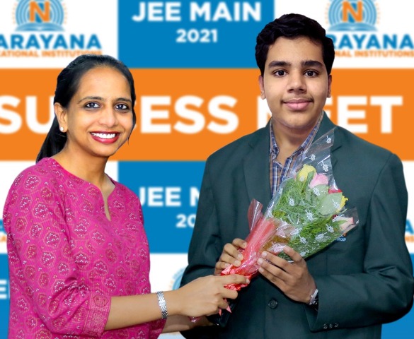 Narayana School student tops in JEE Mains Result