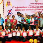 Throwball girls team receives Gold medals