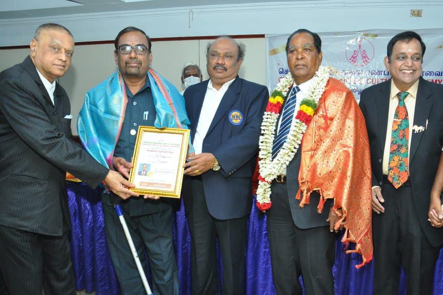 Gopinath receives Best Social Worker Achiever Award – PORUR TIMES News ...