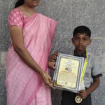 Student participates in a Mass World Record