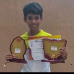 Velammal student excels in Tennis