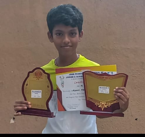 Velammal student excels in Tennis