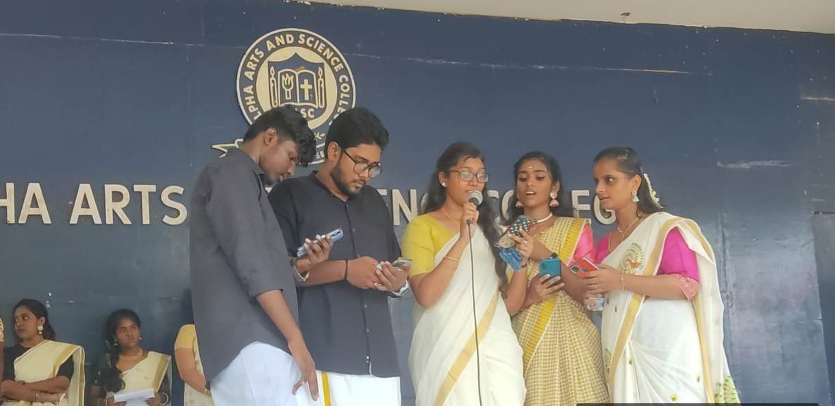 Onam Celebration of Alpha Arts and Science College