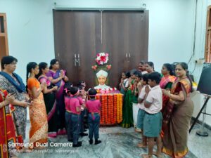 Thakkar Bapa celebrates Teacher's Day Thakkar Bapa Nursery and Primary school, T. Nagar celebrated Teacher's Day. The short play of students drew the attention of everybody. The message of the short play is that one of the weak student with the support, encouragement, and inspiration became the District Collector and he took part in the Teacher's day celebrations and took the blessings of the Teachers. One of the student presented a poem on each and every teacher highlighting their talents. Another student presented a poem on the history and importance of Teacher's Day. One of student spoke about Dr. Sarvepalli Radhakrishnan and his contribution towards the country and education.
