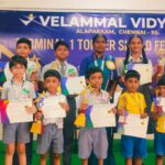 Velammal Vidyalaya, Alapakkam hosted the Topper Shield Distribution Ceremony on October 12 honoring the bright and dedicated students who have excelled in their academic pursuits. The event was graced by the esteemed presence of Dr. Anuradha HOD, Dr. MGR Educational and Research Institute, Chennai. Merit scholars and centum holders, who have consistently showcased exceptional dedication and intelligence, were awarded the coveted Topper Shield, symbolizing their academic excellence and their place at the pinnacle of achievement.