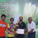 Achievement in Badminton Mahalakshmi of Std.10, Velammal Vidyalaya, Alapakkam won the overall championship in Under 17 girls category,conducted by Pedha State Level Interschool Badmiton Tournament.