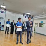 Students solves Rubik’s Cube The students of SV High Global School, Arumbakkam, Nikhil from Std.8 and Ayushman from Std.6, demonstrated their skills on solving the Rubik’s Cube and solved it in 56 seconds at the school assembly on Oct. 30. Erno Rubik invented the Rubik’s Cube, a popular toy of the 1980s. A Rubik’s Cube consists of 26 small cubes that rotate on a central axis, nine coloured cube faces, in three rows of three each, form each side of the cube. When the cube is twisted out of its original arrangement, the player must return it to the original configuration, which has one among 43 quintillion possible options.