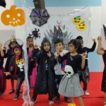 Students observes Halloween SV High Global School, Arumbakkam, the students observed Halloween on October 31. The students dressed up creatively to display their scary self. A Horror House with a Throne of Horns was made with special effects to immerse everyone in the spirit of Halloween. Tattoos with spooky characters were made on the student’s hands. The students tried to trick, but were given treats as well. Halloween festival is associated with some of the famous traditions like Carving Jack-o’-Lanterns, Wearing Scary Costumes, Trick-or-Treating, Black Cats, Black and Orange, Bobbing for Apples, Bats and its own signature colour scheme, Black and orange.