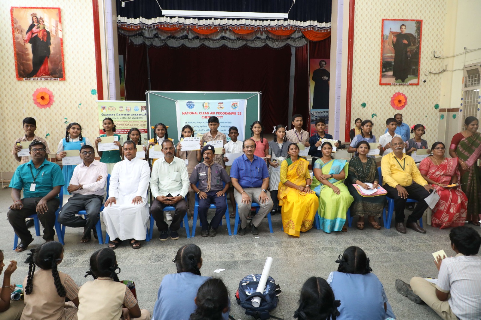 Drawing competition held on National Clean Air program