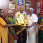 Felicitation of senior writer