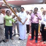 Wood sculptor Srinivas receives certificate from minister