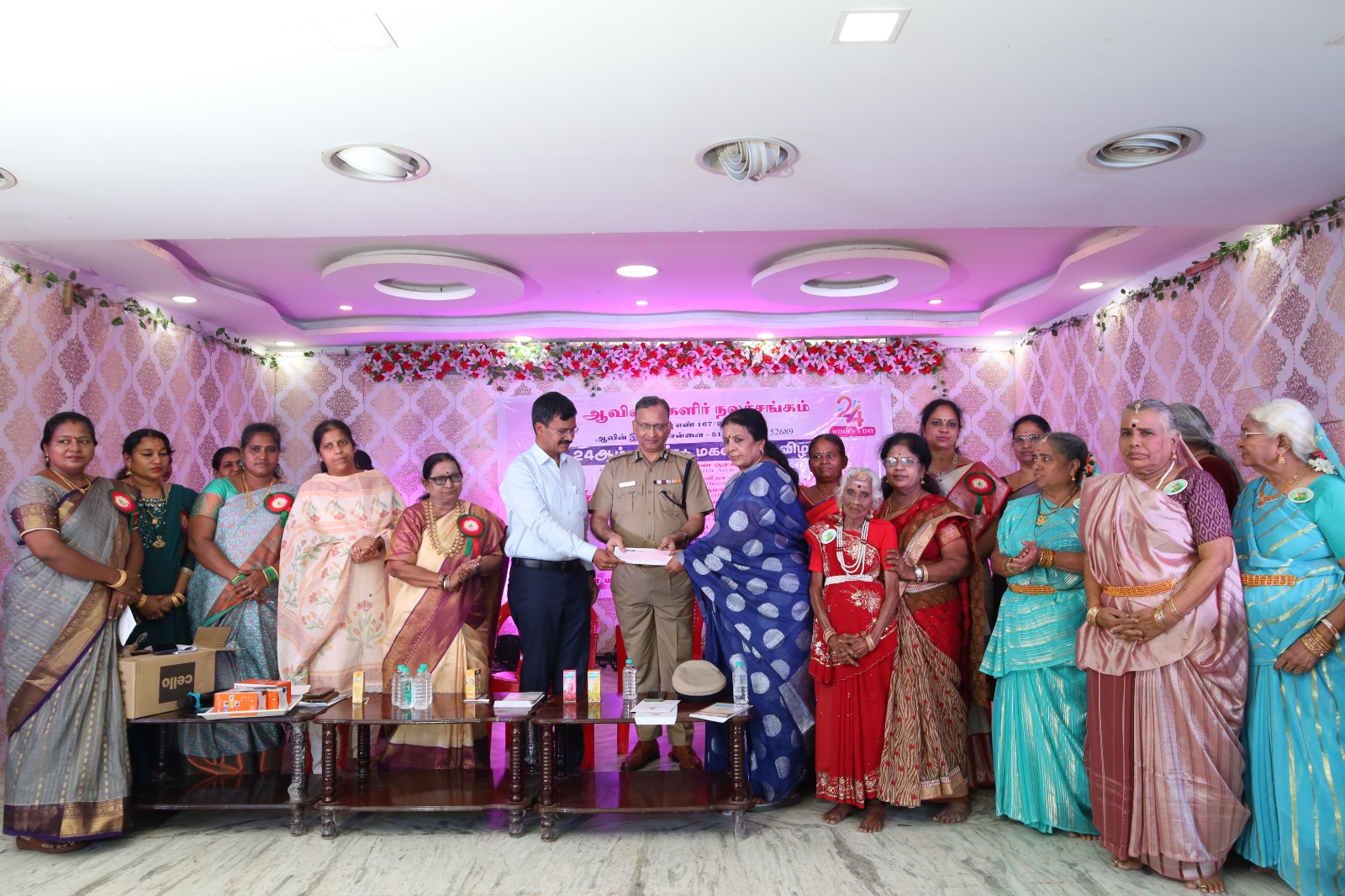 Aavin Women Welfare association distributes aid worth of two lakhs